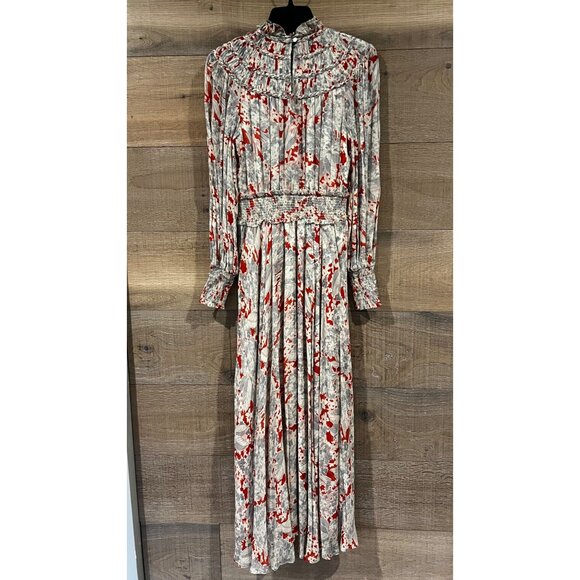 NEW POLO RALPH LAURENFloral Crinkled Georgette Dress In Basil Floral SIZE 4 - Picture 6 of 11